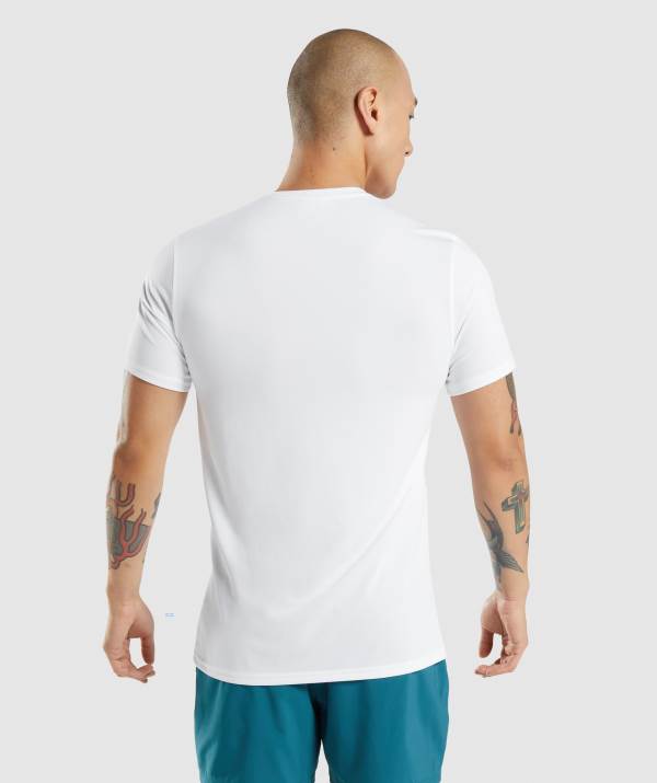 Panske Tricka Gymshark Arrival Biele | ML8275319